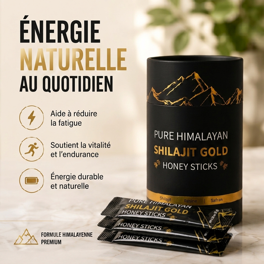 Shilajit Gold Miel & Safran — Résine Pure d'Himalaya