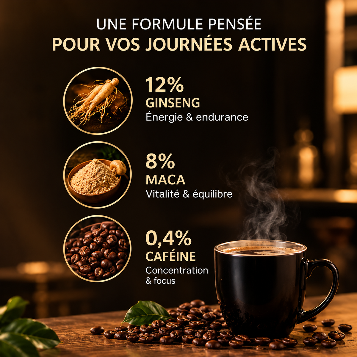 Café Vitalité Maca & Ginseng